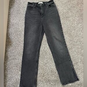 Abercrombie & Fitch Dark Gray Women's Straight Leg Jeans